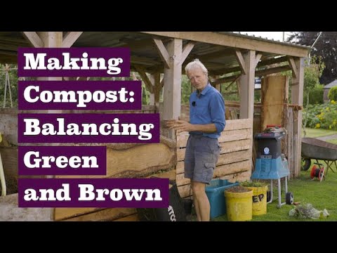 VIDEO: Compost Making, balancing green & brown or nitrogen & carbon